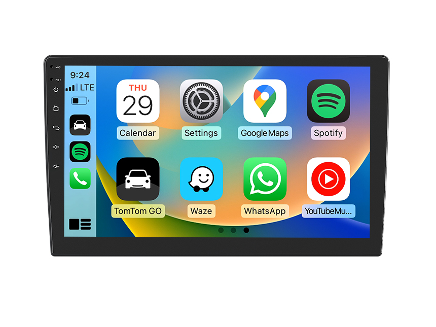 Eonon 10.1 Inch QLED Linux Double Din Car Stereo Support Wireless CarPlay & Android Auto & Quick Charge